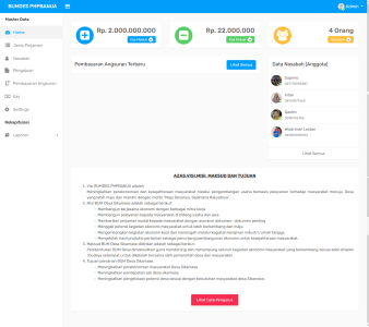 Sistem Informasi Badan Usaha Milik Desa (BUMDES) v.1