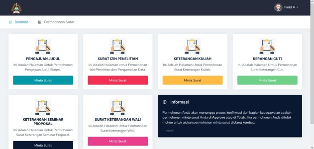 Sistem Informasi Paperles Kampus Berbasis Website