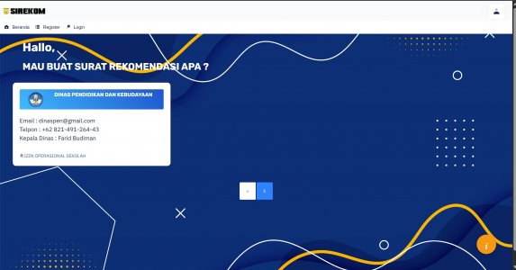 Sistem  Informasi Surat Rekomendasi Multi Dinas (Sirekom)